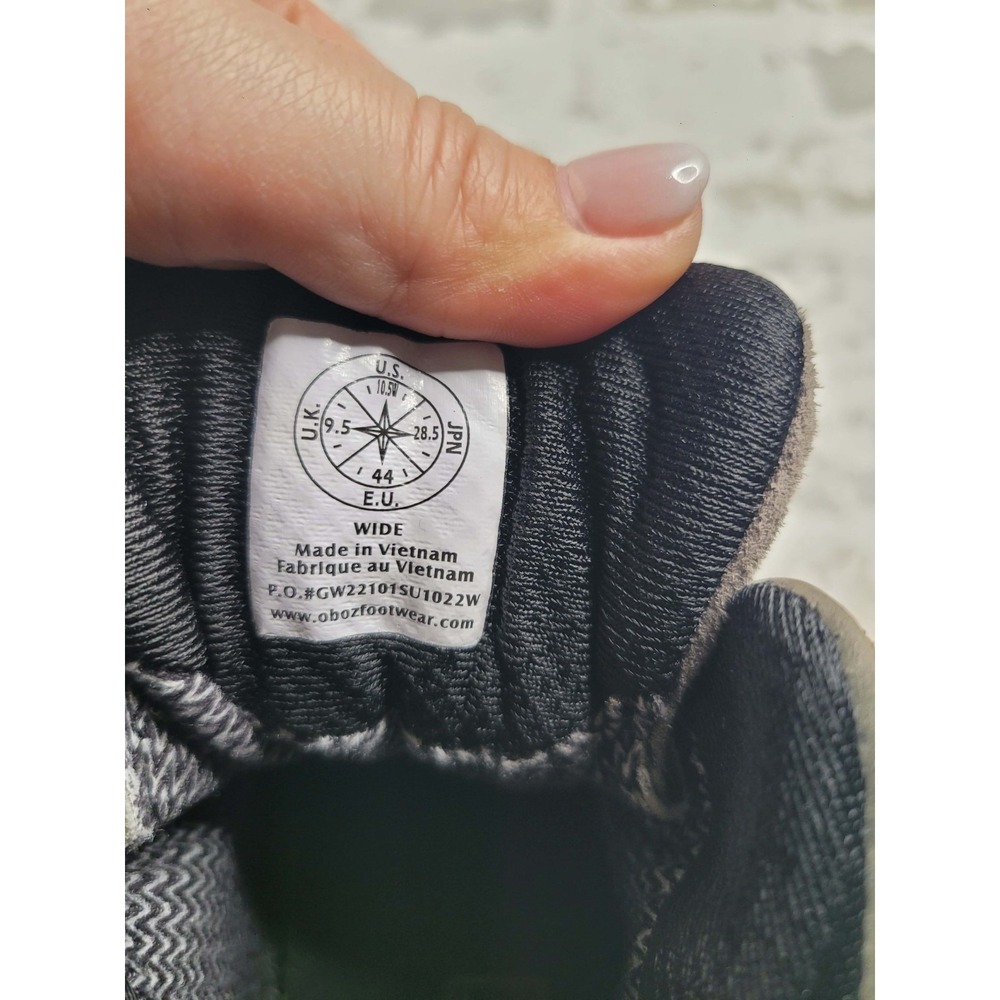 Men's 10.5 W Oboz Bridger Mid B-DRY Sudan Brown Leather Hiking Boots Waterproof - Picture 2 of 8